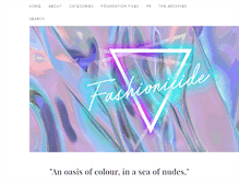 Tablet Screenshot of fashionicide.com